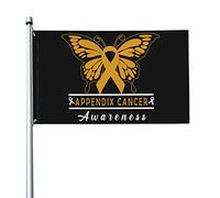 Appendice Bandiera per la consapevolezza del cancro 3x5 piedi Banner Poster Sfondo decorativo Decorazione da parete Poliestere Applicare a giardino Cortile Casa Dindoor Esterno