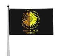 Appendice Bandiera per la consapevolezza del cancro 3x5 piedi Banner Poster Sfondo decorativo Decorazione da parete Poliestere Applicare a giardino Cortile Casa Dindoor Esterno