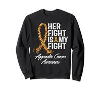 Appendice Consapevolezza del cancro La sua lotta è il mio supporto per il guerriero Felpa