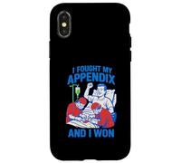 Appendice Ho combattuto e ho vinto il recupero chirurgico maschile divertente Custodia per iPhone X/XS