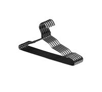 Appendici 5/10 pezzi grucce for vestiti appendiabiti in lega di alluminio antiscivolo stendibiancheria armadio salvaspazio abbigliamento appendiabiti appendiabiti Appendici per vestiti(5Pcs Black)