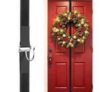 Appendighirlanda da Porta d'Ingresso Supporto Regolabile Antigraffio | Con Gancio Appendighirlanda da Esterno per Natale, Halloween, Pasqua, Ringraziamento, Decorazioni Autunnali, Ca
