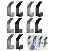 Appendini da Muro, 10 Pezzi Ganci Portasciugamani, Robusto Gancio Appendiabiti da Parete, Ganci per Appendiabiti con Viti, Ganci da Muro per Camera da Letto Bagno Cucina Corridoio