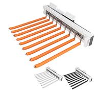 Appendini estraibili per pantaloni, appendiabiti sul lato destro, per risparmiare spazio e conservare, appendiabiti in acciaio resistente, per armadio largo 41 cm, grigio K, R Made in