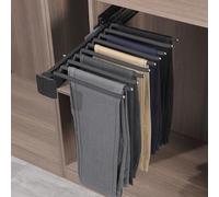 Appendini estraibili per pantaloni, estensibile, telescopico, per organizzare e riporre jeans, design salvaspazio