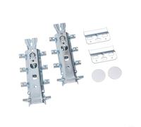 Appendini invisibili per armadietti da cucina, resistenti, da parete, capacità di carico 120 kg, coppia, materiale metallico, include piastre e coperture