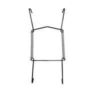 Appendini Invisibili per Piatti da Parete, Decorativi, Ganci a Molla per Appendere (Nero, 19-25 cm)