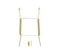 Appendini invisibili per piatti da parete, decorativi per piatti, ganci a molla con protezioni per punte, adatti per appendere alla parete (20-25 cm, ottone)