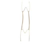 Appendini per piatti da parete tipo W dorato artistico da parete, gancio invisibile, gancio per piatti, supporto a molla, decorazione artigianale (35,6 cm)