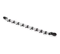 Leifheit Hakenleiste Barra con Ganci, Acciaio Inox, Grigio, 72 x 14 x 9.5 cm