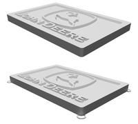 Appendino a Parete per Logo John Deere - Supporto Decorativo Stampato