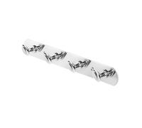 Appendino bagno a muro 4 ganci in acciaio cromato Facile