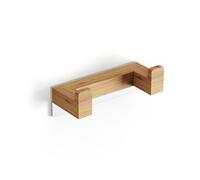 APPENDINO DOPPIO BAMBOO Bambu L 95 mm Accessori Bagno Samo