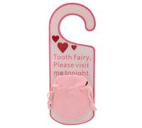 APPENDINO FATINA DEI DENTI SIMPATICO PORTA SOLDI IN ACRILICO DESIGN DOLCE BAMBINI RAGAZZI RAGAZZE (Rosa)