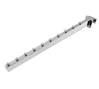 Appendino inclinato 10 pioli rinforzato, cromato - 40 cm