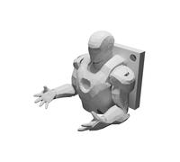 Appendino Parete Iron Man per Drone Quadricottero Chitarra Cappello Zaino 3D