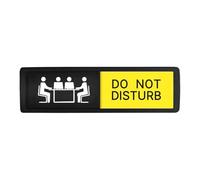 Appendino per porta, autoadesivo, resistente, su entrambi i lati, con scritta "Please Do Not Disturb", per appartamento, bagno, dormitorio, hotel, centro commerciale, riunioni, ufficio