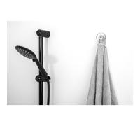 Appendino, porta accappatoi CALIPSO SET 2 Pezzi Dimensioni 4,5x3x h4,5 cm in Plexiglass 10 mm colore trasparente trasparente