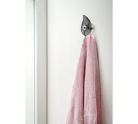 Appendino, porta accappatoi GOCCIA SET 2 Pezzi Dimensioni 4,5x3x h6,5 cm in Plexiglass 10 mm colore trasparente Fumè grigio