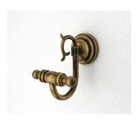 Appendino, porta accappatoi in Ottone Dimensioni 8x9X h 18 cm Linea FLORENCE finitura in Bronzo Satinato bronzo