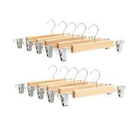 Appendipantaloni 10x, clip gommate, legno/metallo