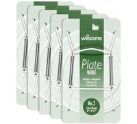 Appendipiatti invisibili per parete | Supporti decorativi per piatti con ganci a molla, adatti per appendere alla parete (Bianco, per piatti da 14 - 19 cm - Confezione da 5)