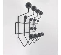 Appendiabiti pratico, Appendiabiti classico Appenditutto, Appendiabiti da parete moderno della metà del secolo con palline di noce in legno massiccio verniciato Appendiabiti color legno per sciarpe,