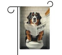 Appenzeller Sennenhund Wall Art_ Divertente decorazione per il bagno_ Cane in toilette _ Animale in toilette _ Petshop Art_ Dog Art_ Dog Gift_ -1_2 Bandiera Outdoor Garden Popolare Moderno Decorativo
