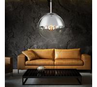 Appesa Coprire Lampada Lavoro Camera Vetro Sfera Ufficio Pendolo Luce Argento [EEK: Non valutato]