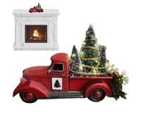 Appeso Albero di Natale Pickup Truck 3D - Pendente a tre dimensioni, accessorio per la pace | Statuetta per camion albero a tre dimensioni, ornamento di celebrazione scultorea volumetrica, Bauble per