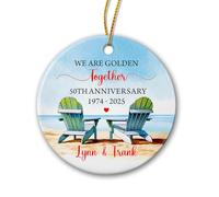 Appeso Ceramica We Are Golden Together Appeso Ornamento Alta Qualità Decorazione Per Albero Di Natale Personalizzate Addobbi Natalizi Per Cerimonia Interno Esterno