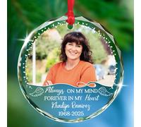 Appeso Ornamento Always On My Mind Forever In My Heart Natale Ciondolo Personalizzate Decorazioni Natalizie Ornamenti Addobbi Natalizi Per Festa Bambini Interno 7.3 Cm