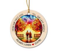 Appeso Ornamento From Our First Kiss Till Our Last Breath Ornamento In Ceramica Ideale Decorazioni Natalizie Rimovibile Addobbi Natalizi Per Party Esterno Interno