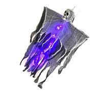 Appeso Spettro Cranio Ornamento Illuminato Scheletro di Halloween Per Feste Haunts Decorazioni per la Casa Illuminato Skull Ornamento Halloween Scheletro Per