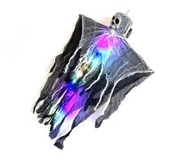 Appeso Spettro Cranio Ornamento Illuminato Scheletro di Halloween Per Feste Haunts Decorazioni per la Casa Illuminato Skull Ornamento Halloween Scheletro Per