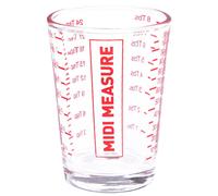 Appetito Midi Misurino in vetro da 125 ml, base pesante che riduce il ribaltamen