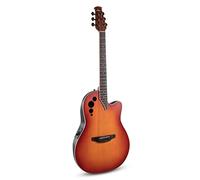 Applause Chitarra Elettro-Acustica Elite AE48 Super Shallow Cutaway - Corpo Roundback Lyrachord Super Shallow - Preamp AP3TP- Tavola in Abete - Honeyburst Satin - AE48-1I