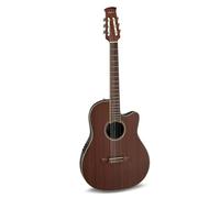 Applause Classic Nylon - Chitarra acustica elettrica da concerto - Tradizionale AB24C Mid Cutaway Nylon - Roundback Lyrachord Corpo mid-depth - AP3TP Preamp - Coperta in mogano - raso naturale