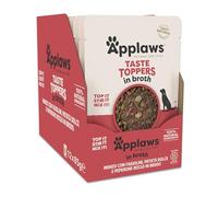 Applaws Taste Toppers in Brodo 12 x 85 g per cani - Manzo, Fagiolini, Pepe e Patate dolci
