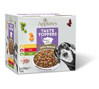 Applaws 100% Naturale - Cibo Umido per Cani, Selezione di Carni con Verdure in Spezzatino, 8 x 156g Lattine