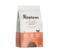 Applaws Alimenti completi per gatti adulti secchi e senza cereali di Applaws, pollo con salmone - sacchetto richiudibile da 2 kg