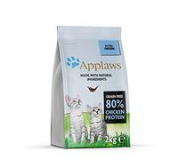 Applaws Alimenti completi per gattini secchi e senza cereali di Applaws, pollo naturale - sacchetto richiudibile da 2 kg