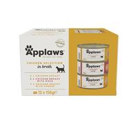 APPLAWS Applaws Cat Tin 12x156g Chicken Selection Broth Multipack