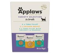 Applaws Buste in Brodo Pacco misto 6 x 70 g - Mix Tonno & Pollo (3 varietà)