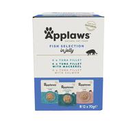 Applaws Buste in Jelly Pacco misto 12 x 70 g Alimento umido per gatto - Mix: Selezione di Pesce (3 varianti)