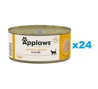 APPLAWS Cat Adult Chicken Breast in Broth petto di pollo in brodo 24 x 156g