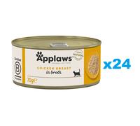 APPLAWS Cat Adult Chicken Breast in Broth petto di pollo in brodo 24 x 70g