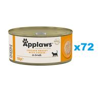 APPLAWS Cat Adult Chicken Breast with Cheese in Broth petto di pollo con formaggio in brodo 72 x 156g