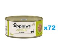 APPLAWS Cat Adult Tuna with Seaweed in Broth tonno con alghe in brodo 72 x 156g