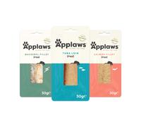 Applaws snack umido 100 % naturale per gatti e gattini, multipack di snack di filetto per gatti adulti, 12 × 30 g bustine